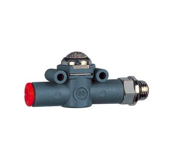 Quick relief valve »lineonline«, silencer, M5, for hose Ø 4 mm