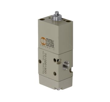 3/2-way valve, mechanical, tappet, panel-mounted, NC, G 1/8