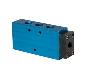 5/2-way valve, Single-sided pneumatic, monostable, G 1/4, DN 7.5