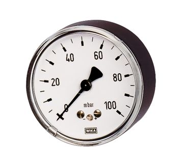 Capsule pressure gauge, rear centric, G 1/4, 0 - 40 mbar, Ø 63