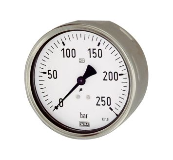 Pressure gauge, robust design, G 1/2, -1 / 0 bar, Ø 100