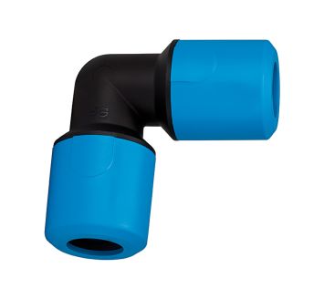 Angle connector PP, for hose exterior Ø 32 mm