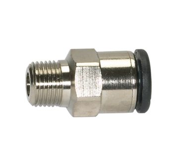Straight push-in fitting »click-clock« R 1/8 o., hose exterior Ø4