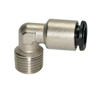 Push-in L-fitting »click-clock«, R 1/8 o., for hose exterior Ø 4