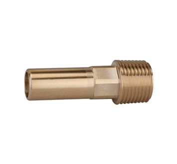 Screw-in supports, brass, R 1/2, for pipe exterior Ø 15 mm