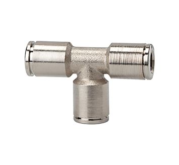 Push-in T-connector »metallica«, for hose exterior Ø 3, MS vern.