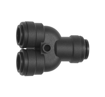 Y-connection POM, for hose exterior Ø 4 mm