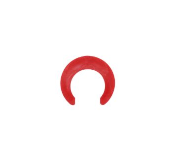 Safety ring, for pipe exterior Ø 4 mm, red, POM