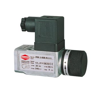 Vacuum pressure switch, Flange, Setting range -0.85/-0.15 bar