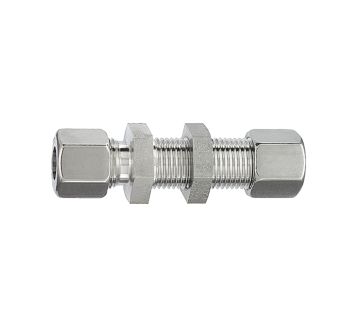Straight bulkhead fitting, Pipe exterior Ø 6 mm