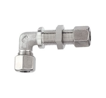 Angled bulkhead fitting, Pipe exterior Ø 6 mm