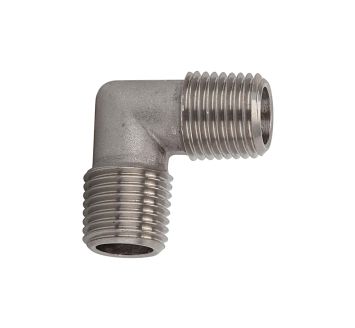 Angled piece, exterior/exterior, R 1/8, Stainless steel 1.4404