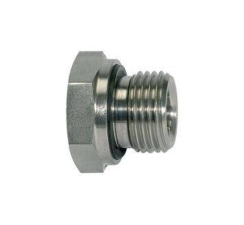 Short reducer, G 3/8 o., G 1/8 i., Stainless steel 1.4571
