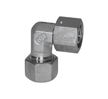 Adjustable angle fitting, sealing cone, pipe exterior Ø 6 mm, FKM