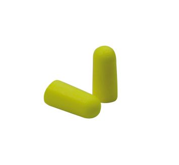 Hearing protection plugs, 250 pairs, Polyurethane foam