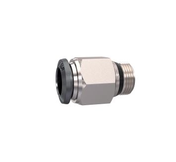 Straight push-in fitting »universal short« 1/8, hose6, taper seat