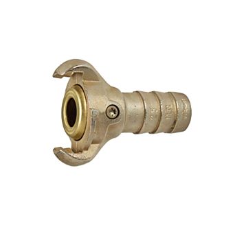 Jaw coupling with hose connection, I.D. 13 (1/2) with brass seal