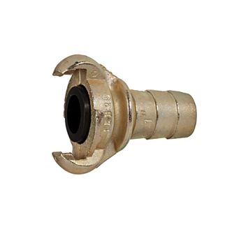 Jaw coupling with hose connection, I.D. 13 (1/2), safety collar