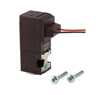 3/2-way mini solenoid valve directly controlled, NC, 24 VDC cable