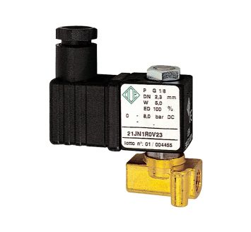 2/2-solenoid valve,NC,dir. operated,230V,50Hz,FKM,G1/8,PN0-18bar