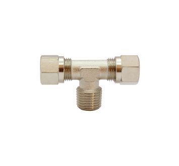 T screw-in fitting, R 1/8 o., Pipe exterior Ø 4 mm