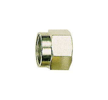 Coupling nut, M8x1, Pipe exterior Ø 4 mm, nickel-plated brass