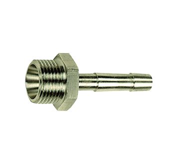 Screw-in hose connector, G 1/8 o., for hose I.D. 6 mm, AF 14
