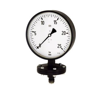 Diaphragm pressure gauge, Robust design, G 1/2, -1/+1.5 bar, Ø100