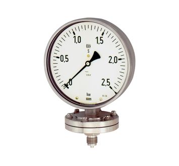 Diaphragm pressure gauge, Chemical design, G 1/2, 0-6 bar, Ø 100