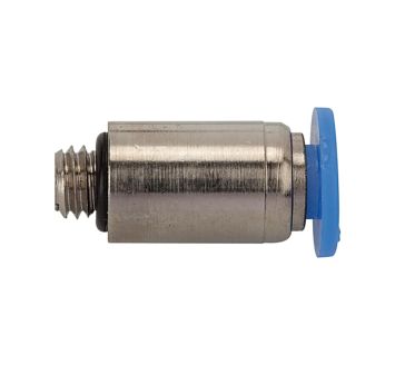 Straight push-in fitting »Blue Series« mini, round, M3