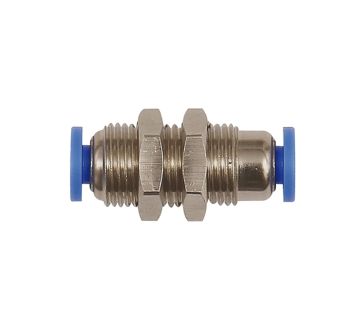 Push-in bulkhead connector »Blue series« mini, M12x1
