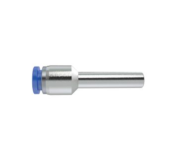 Str. push-in connector, hose Ø3, plug nip. 4, »Blue Series« mini