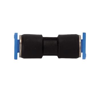 Straight push-in connector »Blue Series« mini, red., hose Ø 4/3