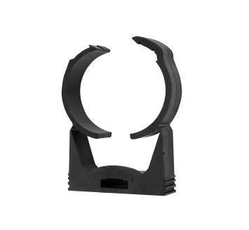 Pipe clamp, PP, »sharkbite«, f. pipe exterior ø 35 - 40 mm, black