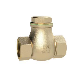 Check valve, DN 15, Red brass, G 1/2, PN max. 16 bar