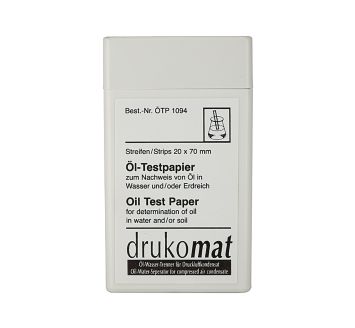 Oil test paper (50 strips), for oil water separator »drukosep«