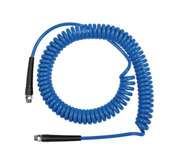 Spiral hose, fibre reinf., rotat., PU, G 1/4, hose Ø10x6.5, 3 m