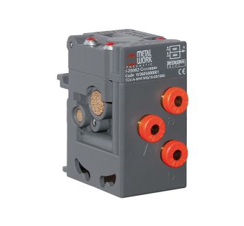 Two-handed safety valve, without console, Quick-connect plug