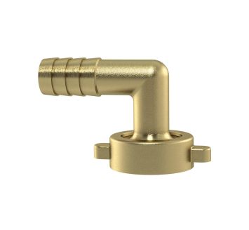 2/3 Elbow tube fitting, G 1/2 x 10, swivel nut, taper seat, Brass