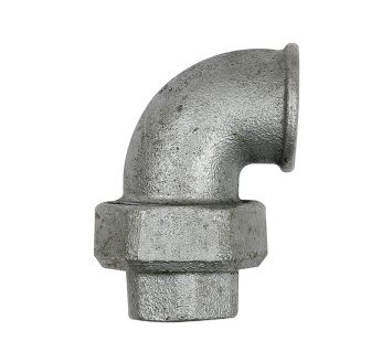 Fitting elbow 95, IT/IT, Rp 1/2, black malleable cast iron