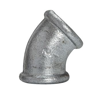 Bracket 120, 45°, IT/IT, Rp 3/8, black malleable cast iron