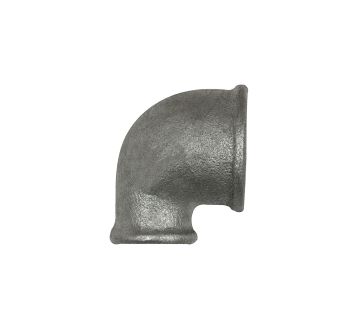 Bracket 90°, red. IT/IT Rp 1/2, Rp 3/8, black malleable cast iron
