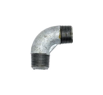 Bracket 94, 90°, ET/ET, R 3/8, black malleable cast iron