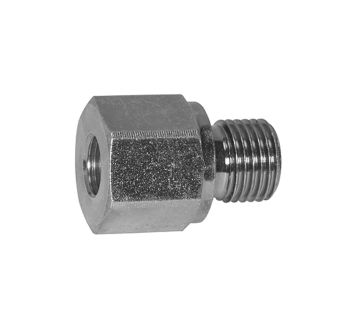 Long reducer, G 1/4 o., G 1/8 i., AF1 19, galvanised steel