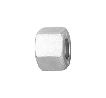Coupling nut, M8x1, Pipe exterior Ø 4 mm, galvanised steel