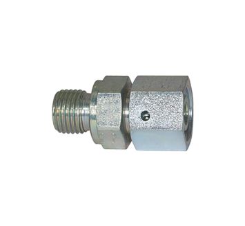 Adjustable straight screw-in fitting, G 1/8, galvanised steel
