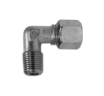 Angled screw-in fitting, R 1/8 o., Pipe exterior Ø 6 mm