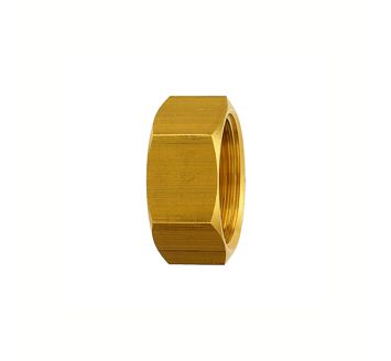 Closing cap (hexagonal design), G 1/8, AF 13, Brass