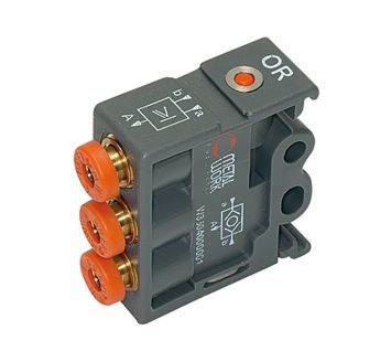 Pneumatic logic elements, OR, Techno-polymer, DN 2.7